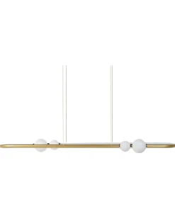 Lampadario a LED FEALE Metallo Oro