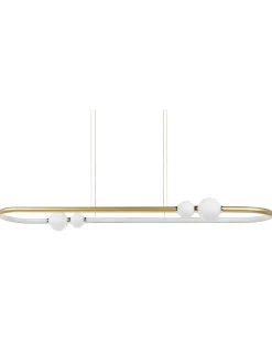 Lampadario a LED FEALE Metallo Oro