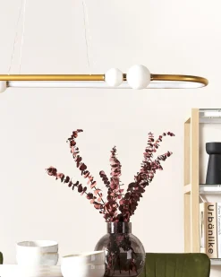 Lampadario a LED FEALE Metallo Oro