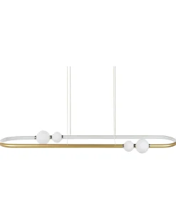 Lampadario a LED FEALE Metallo Oro