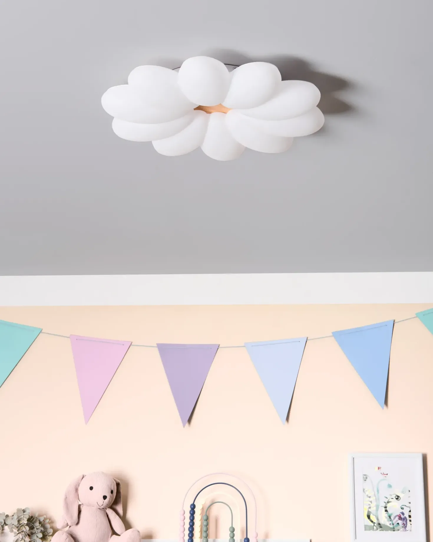 Lampadario a LED Fiore TINAU Bianco