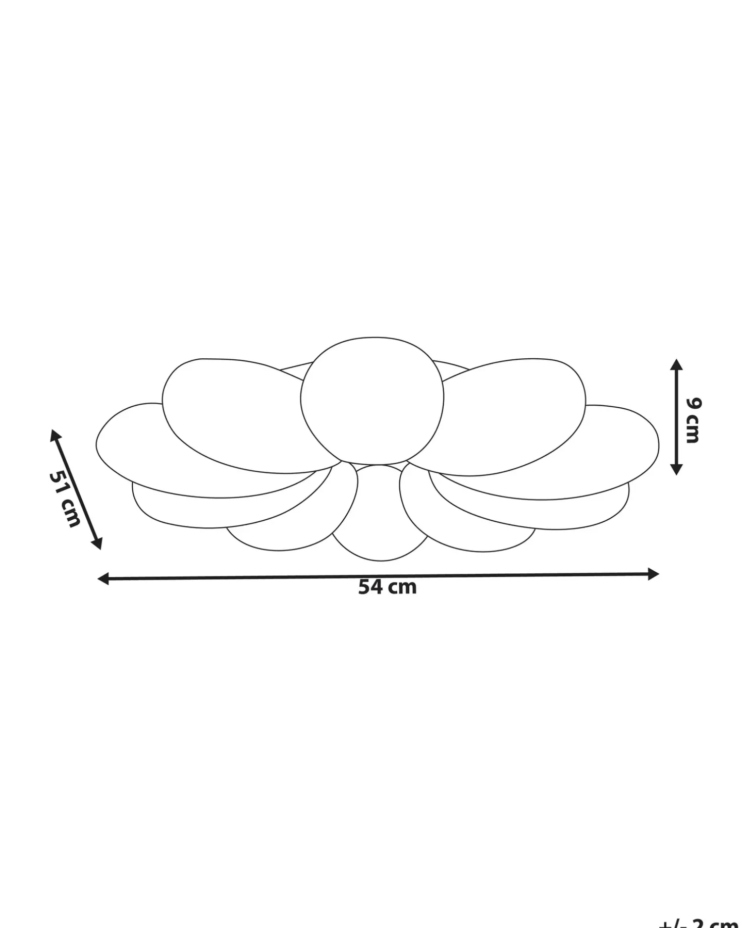 Lampadario a LED Fiore TINAU Bianco