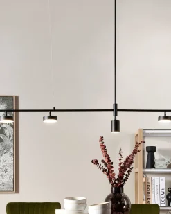 Lampadario a LED FOYLE Metallo Nero