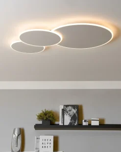 Lampadario a LED GABRIK con dimmer Metallo Bianco