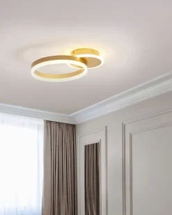 Lampadario a LED GLYDE Metallo Oro
