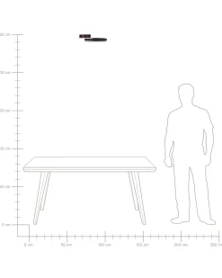 Lampadario a LED GLYDE Metallo Marrone scuro