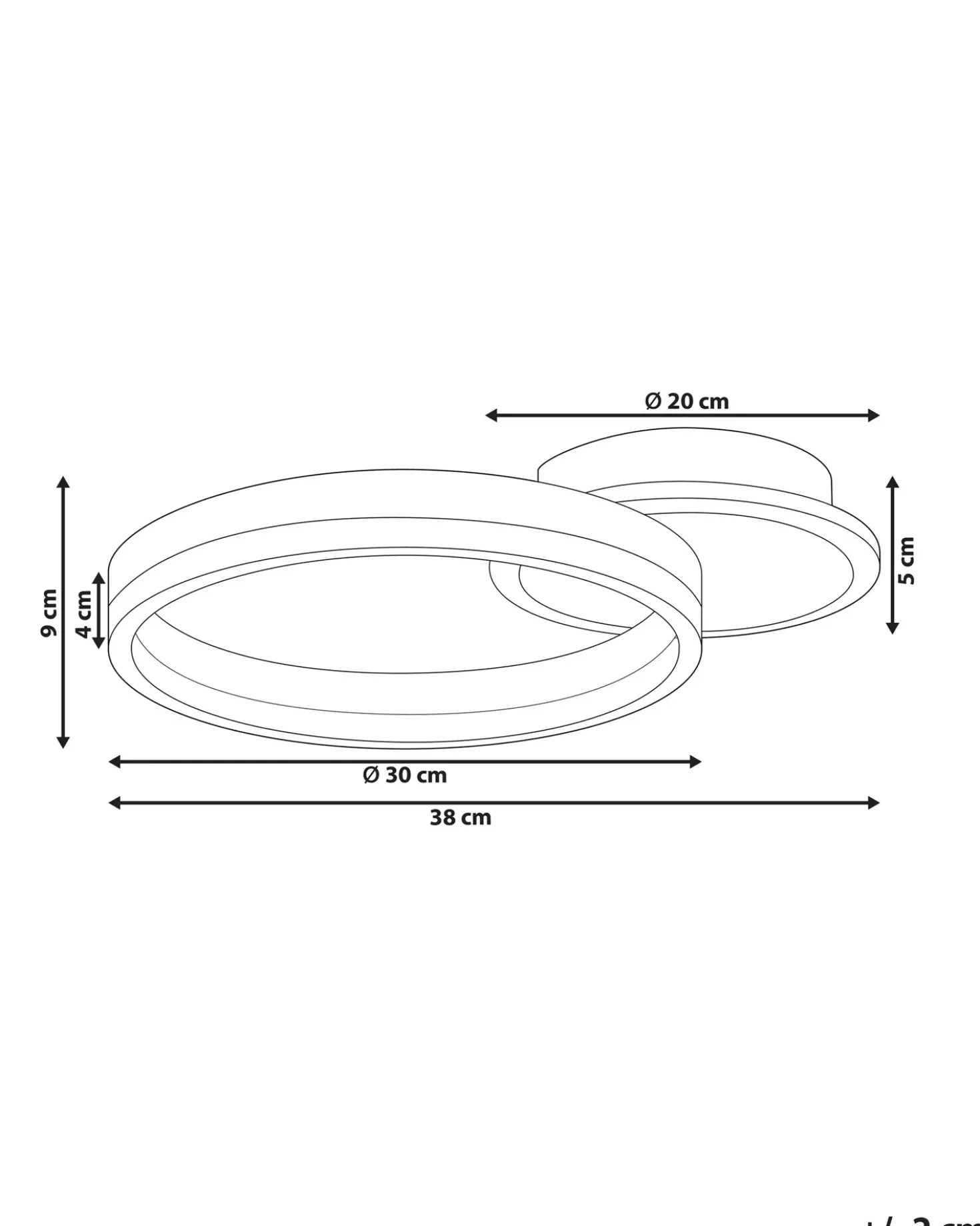 Lampadario a LED GLYDE Metallo Marrone scuro