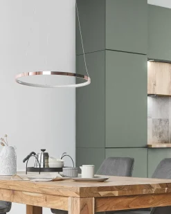 Lampadario a LED JORDAN Metallo Oro rosa