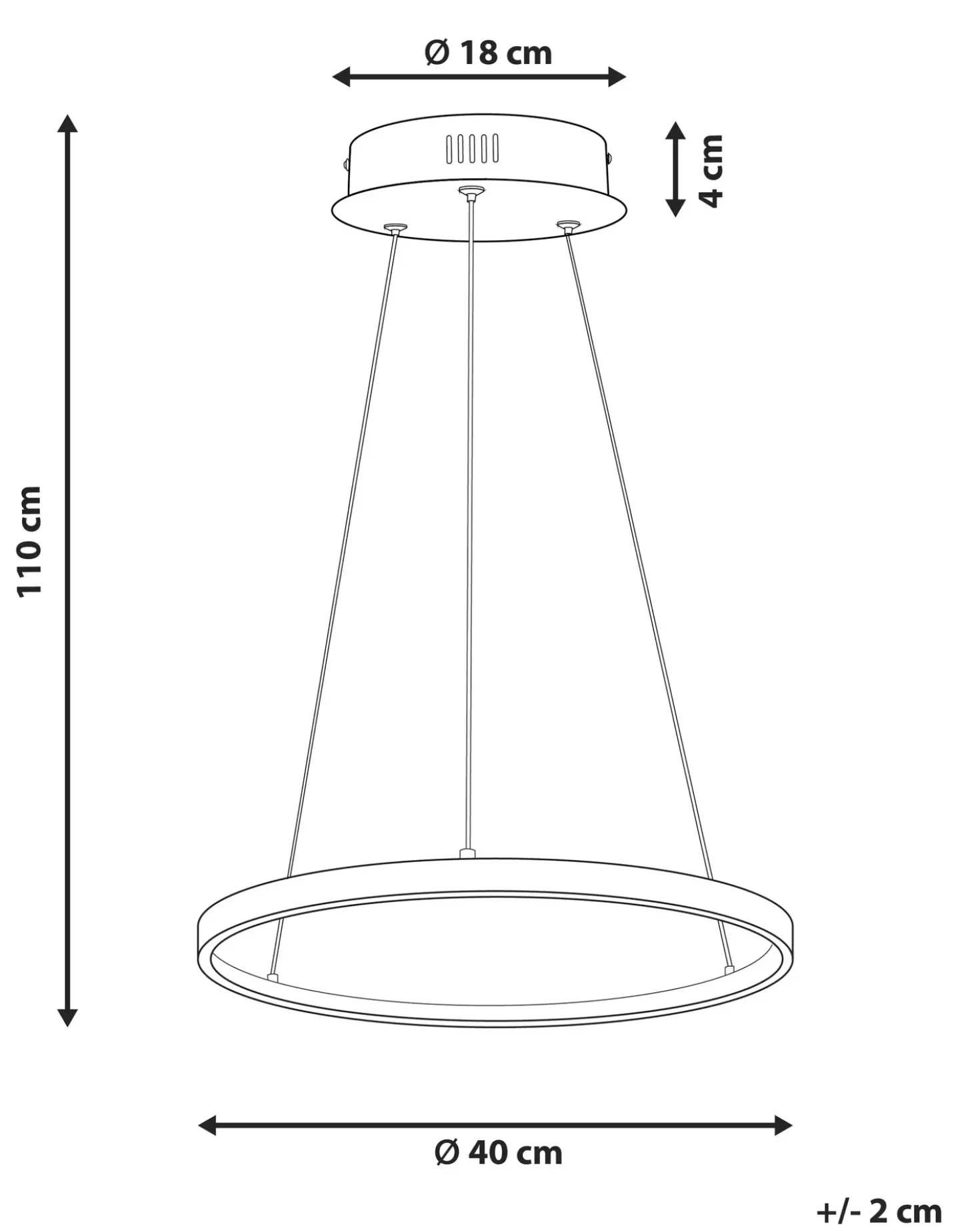 Lampadario a LED JORDAN Metallo Argento