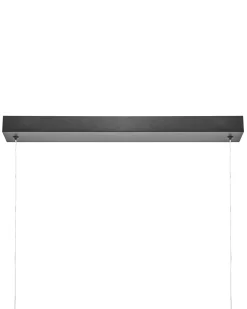 Lampadario a LED KHUTTI con telecomando con dimmer Metallo Nero