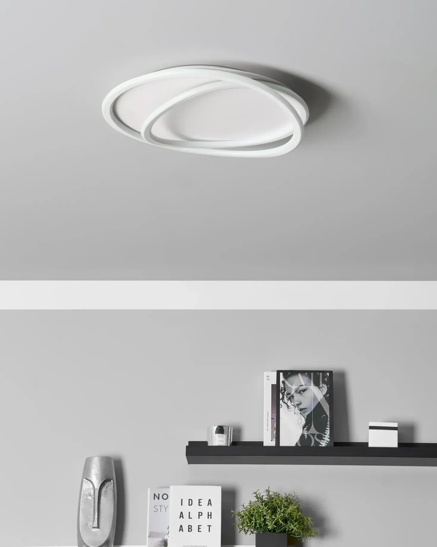 Lampadario a LED LEYLAN con telecomando con dimmer Bianco