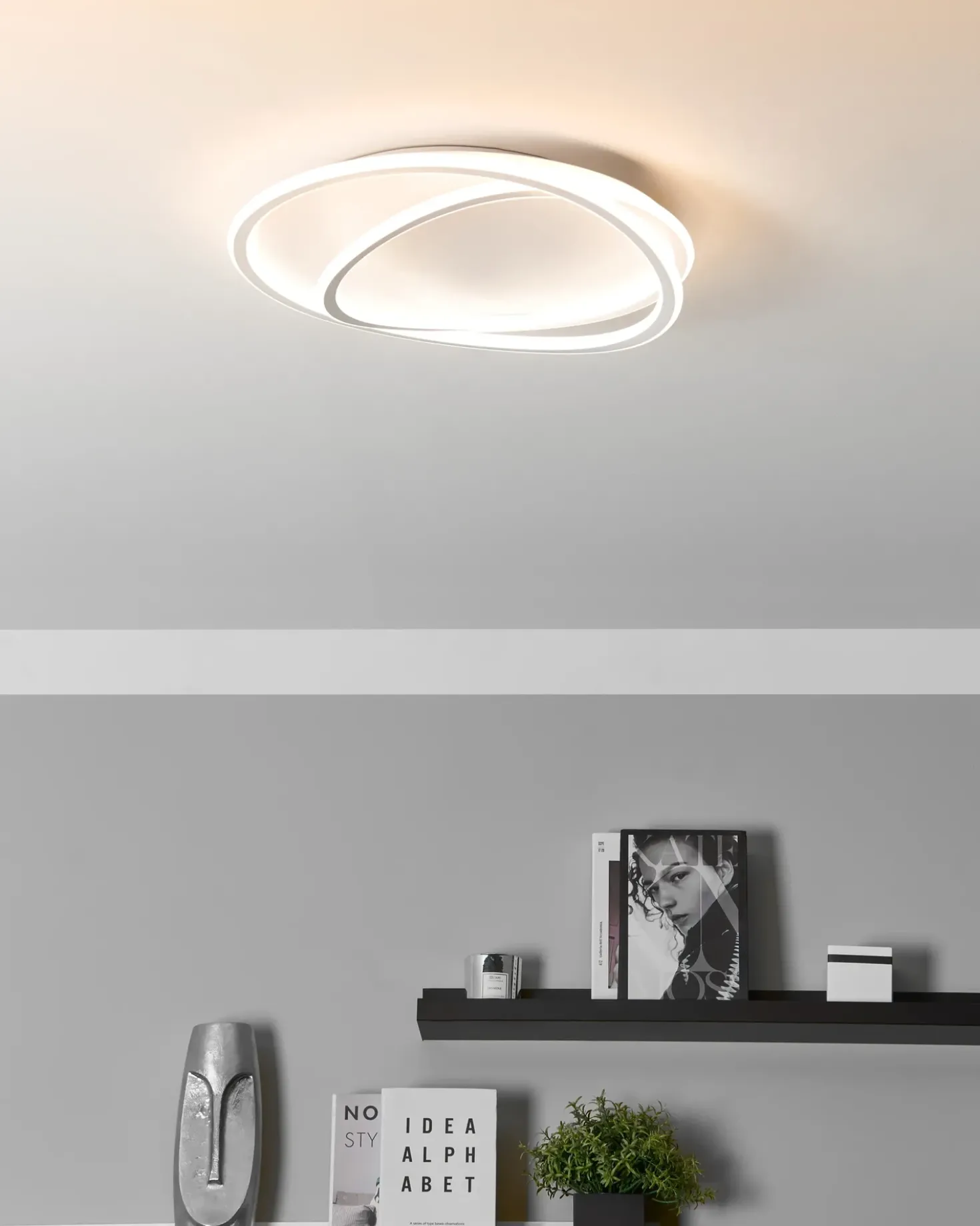 Lampadario a LED LEYLAN con telecomando con dimmer Bianco