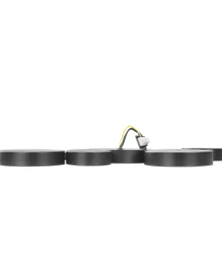 Lampadario a LED LUGA Metallo Nero