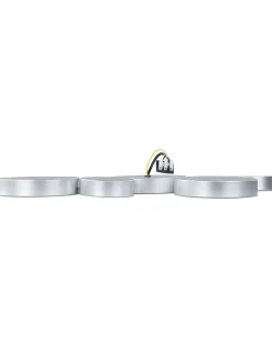 Lampadario a LED LUGA Metallo Argento