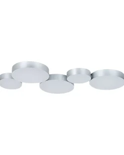Lampadario a LED LUGA Metallo Argento