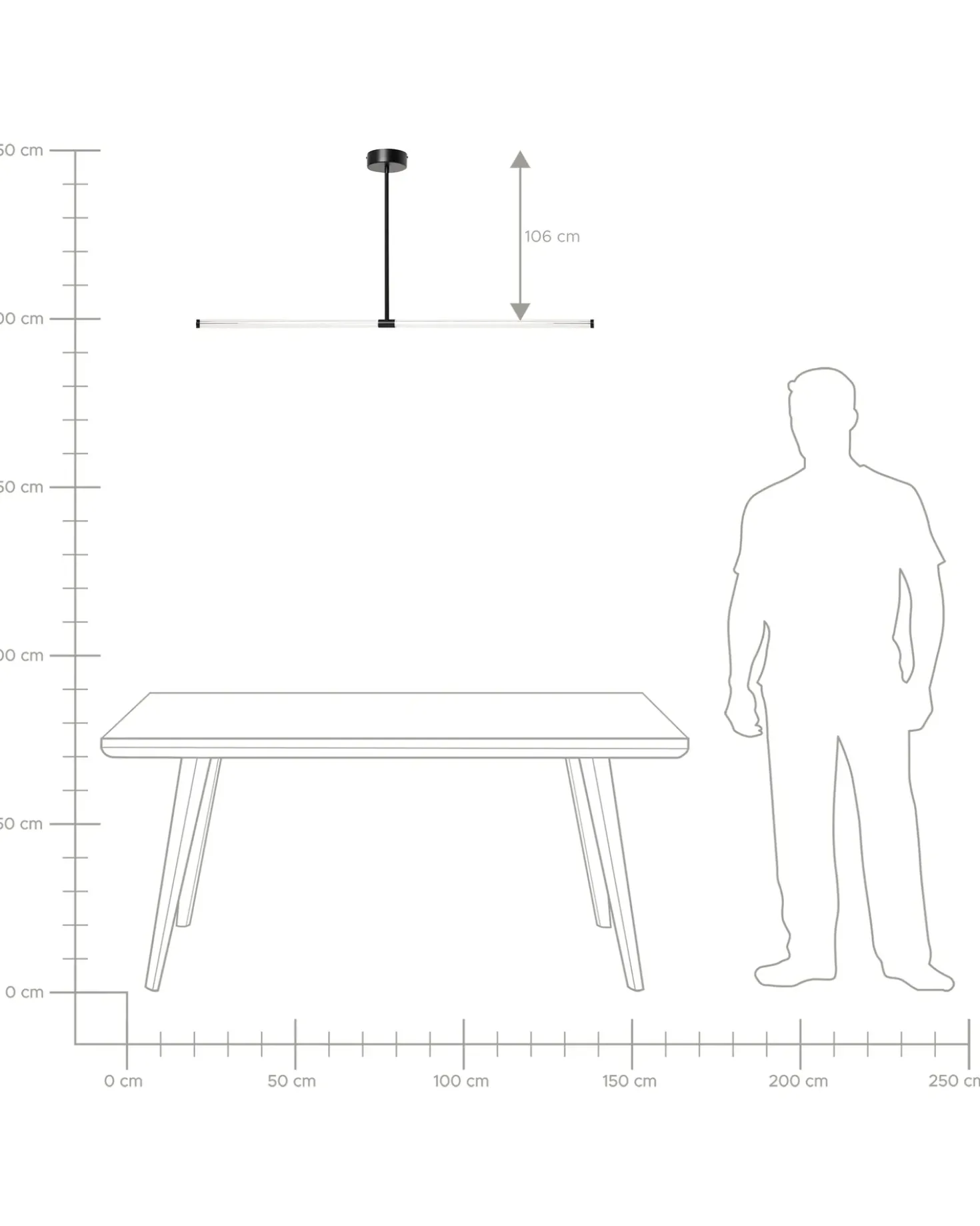 Lampadario a LED MAGARA Metallo Nero