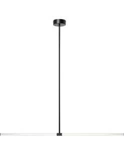 Lampadario a LED MAGARA Metallo Nero