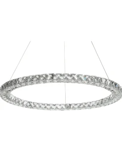 Lampadario a LED MAGAT Cristallo Argento