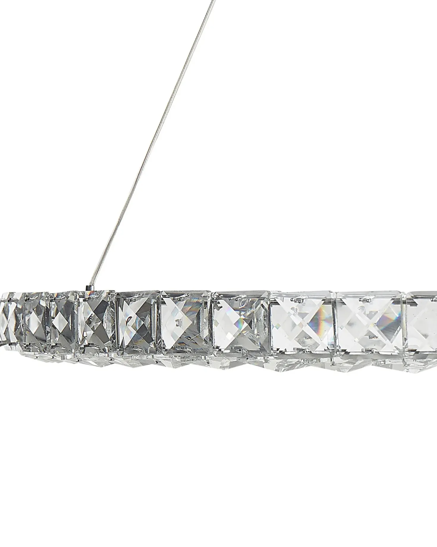 Lampadario a LED MAGAT Cristallo Argento