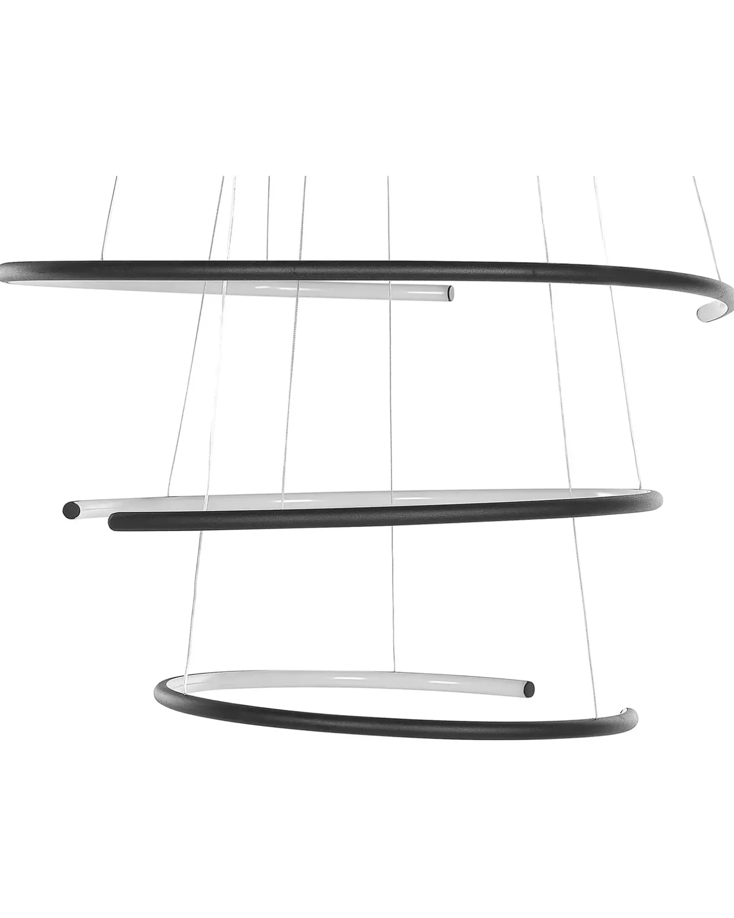 Lampadario a LED MAYU Metallo Nero