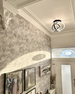 Lampadario a LED NURA Metallo Nero