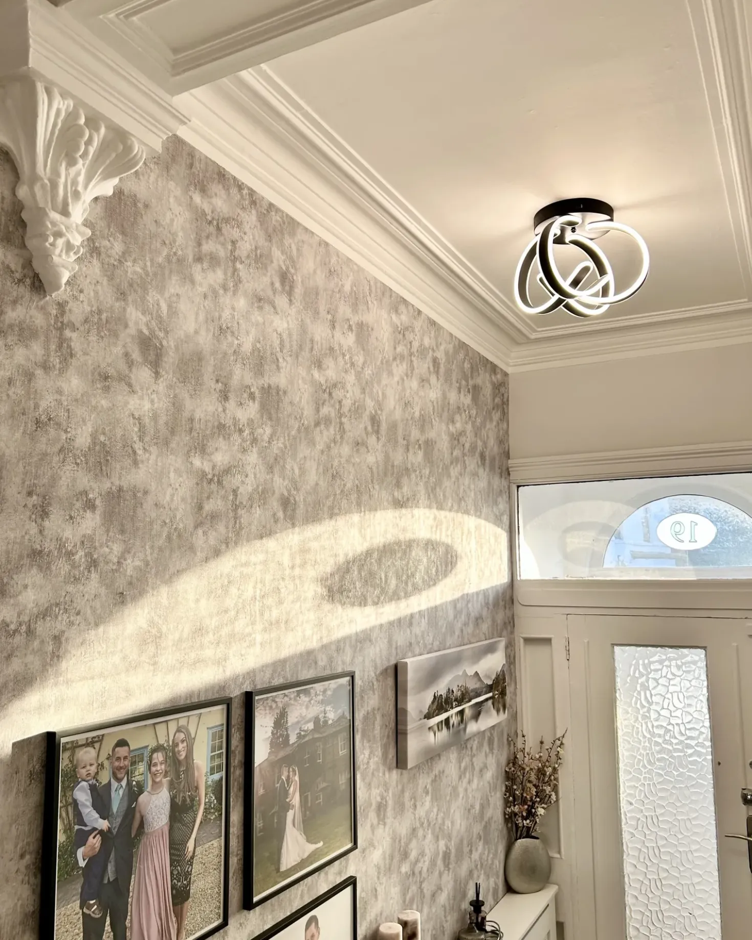 Lampadario a LED NURA Metallo Nero