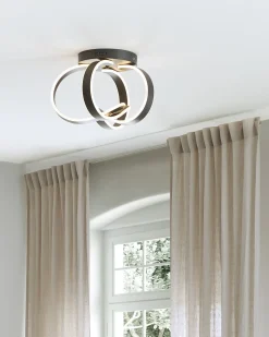 Lampadario a LED NURA Metallo Nero