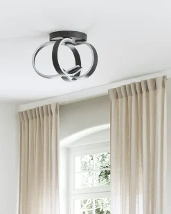 Lampadario a LED NURA Metallo Nero