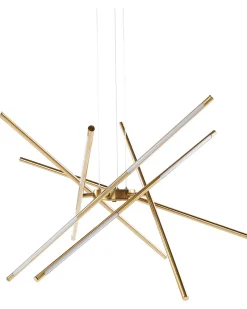 Lampadario a LED PALUN con dimmer Metallo Oro