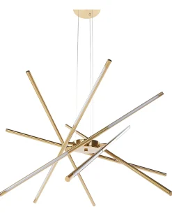 Lampadario a LED PALUN con dimmer Metallo Oro