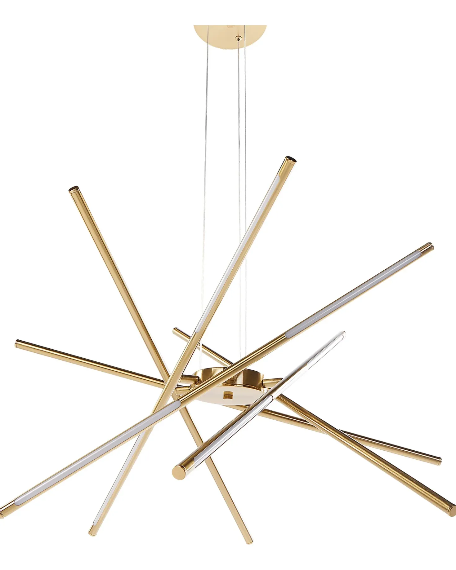 Lampadario a LED PALUN con dimmer Metallo Oro