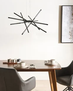 Lampadario a LED PALUN con dimmer Metallo Nero