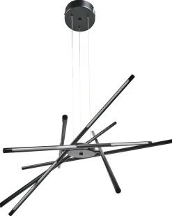 Lampadario a LED PALUN con dimmer Metallo Nero