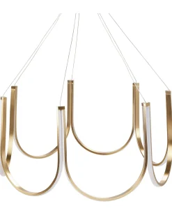 Lampadario a LED PERQUENO Metallo Oro