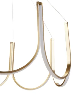 Lampadario a LED PERQUENO Metallo Oro
