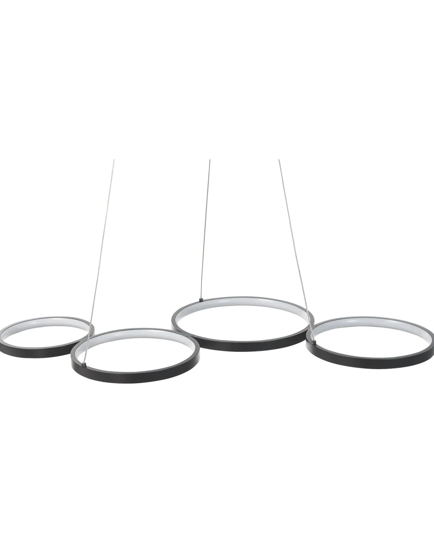 Lampadario a LED PIBOR Metallo Nero