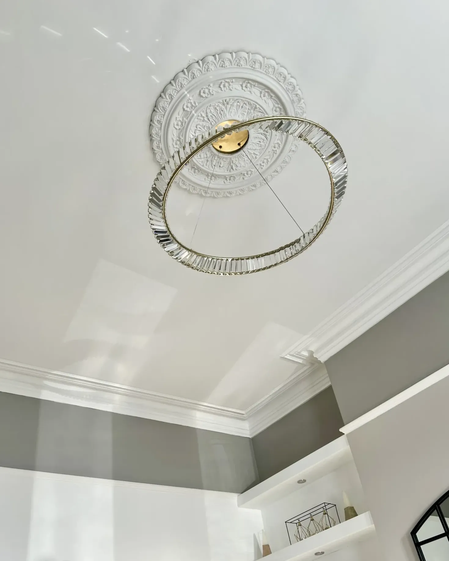 Lampadario a LED ROSENDE Metallo Oro
