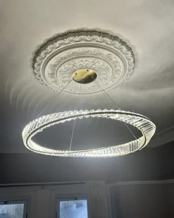Lampadario a LED ROSENDE Metallo Oro