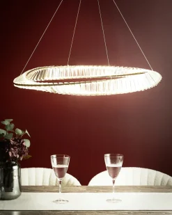 Lampadario a LED ROSENDE Metallo Oro