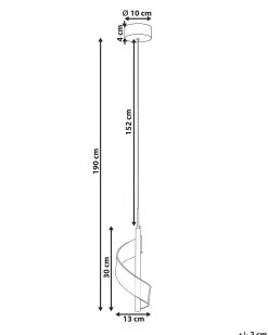 Lampadario a LED SARELA Metallo Oro