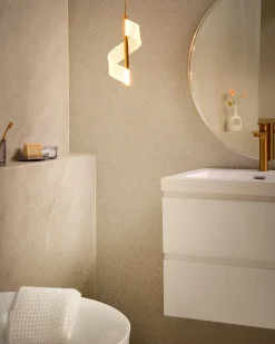 Lampadario a LED SARELA Metallo Oro