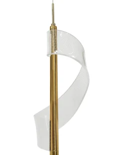 Lampadario a LED SARELA Metallo Oro