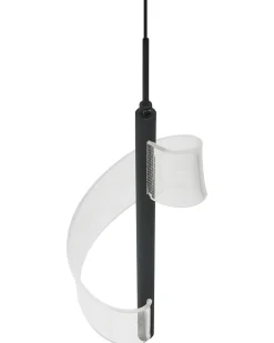 Lampadario a LED SARELA Metallo Nero