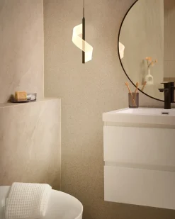 Lampadario a LED SARELA Metallo Nero