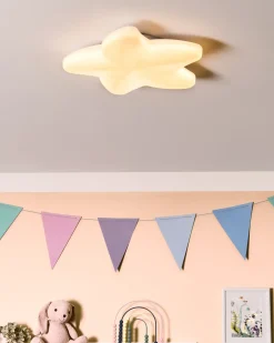 Lampadario a LED Stella marina SURNA con dimmer Bianco
