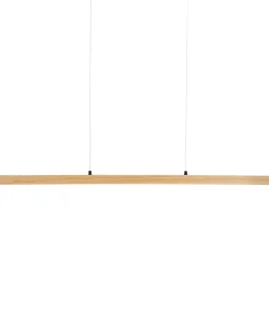 Lampadario a LED STEWARTS con telecomando con dimmer Legno di quercia Marrone chiaro