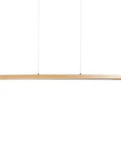 Lampadario a LED STEWARTS con telecomando con dimmer Legno di quercia Marrone chiaro