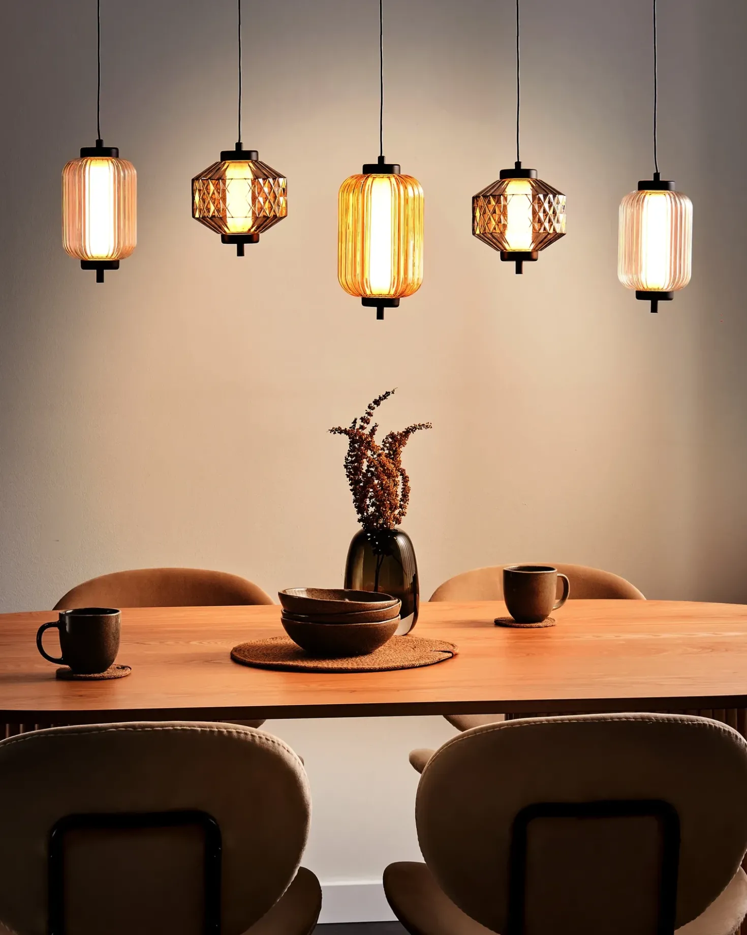 Lampadario a LED SULLANE LED Vetro Multicolore