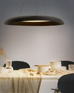 Lampadario a LED SURKO Metallo Nero