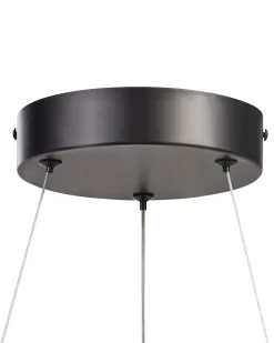 Lampadario a LED SURKO Metallo Nero
